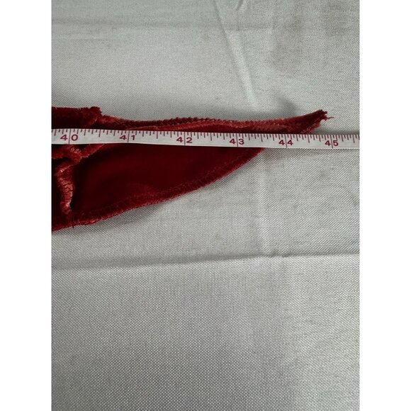 Blissninja OOAK Red Velour Patchwork Hooded Overcoat Elf Whimsigoth Fairy Grunge - Picture 12 of 14